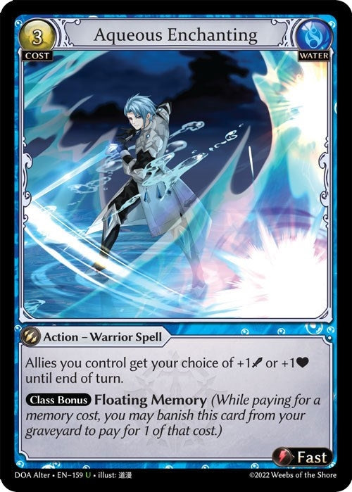 Image for Aqueous Enchanting (159) (Dawn of Ashes Alter Edition) - Grand Archive TCG