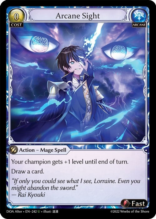 Image for Arcane Sight (242) (Dawn of Ashes Alter Edition) - Grand Archive TCG