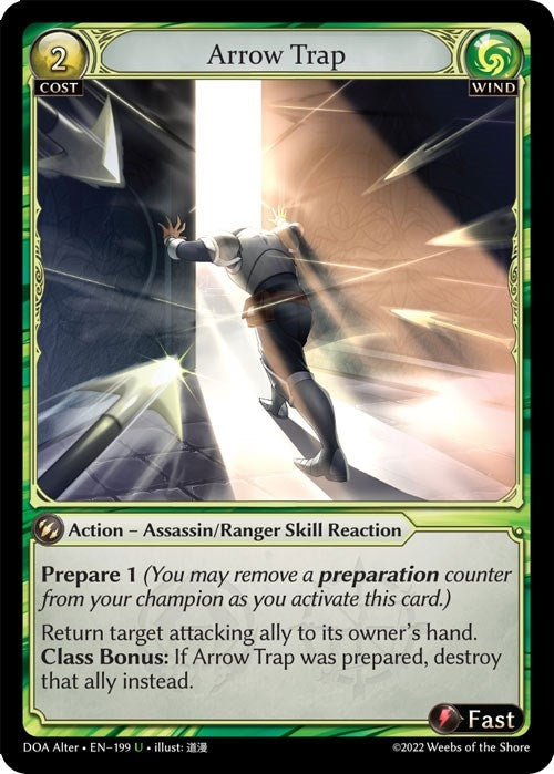 Image for Arrow Trap (199) (Dawn of Ashes Alter Edition) - Grand Archive TCG