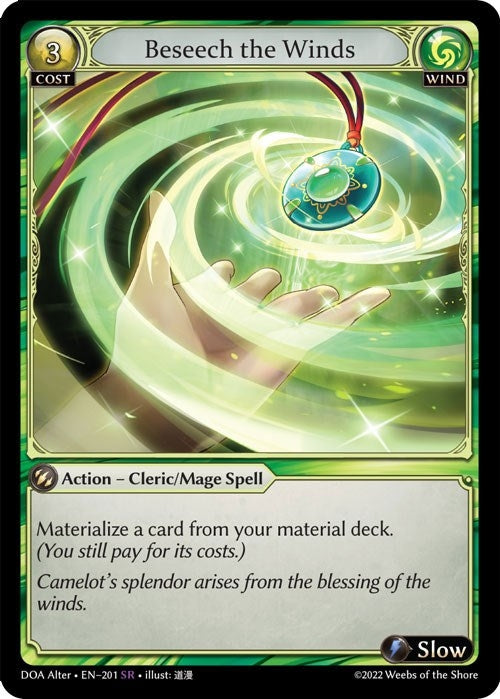 Image for Beseech the Winds (201) (Dawn of Ashes Alter Edition) - Grand Archive TCG