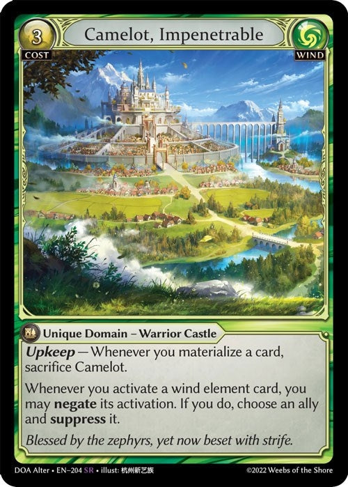 Image for Camelot, Impenetrable (204) (Dawn of Ashes Alter Edition) - Grand Archive TCG