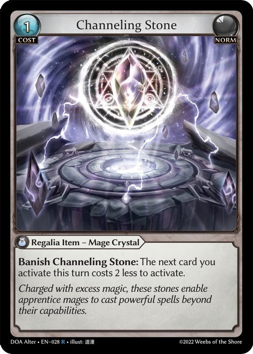 Image for Channeling Stone (028) (Dawn of Ashes Alter Edition) - Grand Archive TCG
