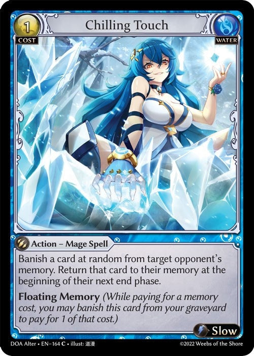 Image for Chilling Touch (164) (Dawn of Ashes Alter Edition) - Grand Archive TCG
