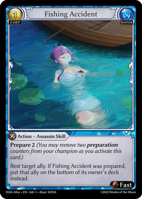 Image for Fishing Accident (168) (Dawn of Ashes Alter Edition) - Grand Archive TCG