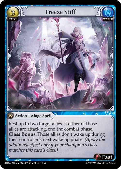 Image for Freeze Stiff (169) (Dawn of Ashes Alter Edition) - Grand Archive TCG