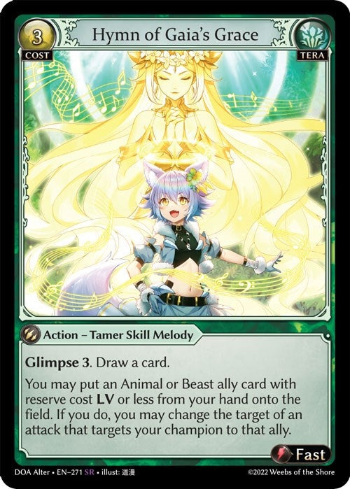 Image for Hymn of Gaia's Grace (271) (Dawn of Ashes Alter Edition) - Grand Archive TCG