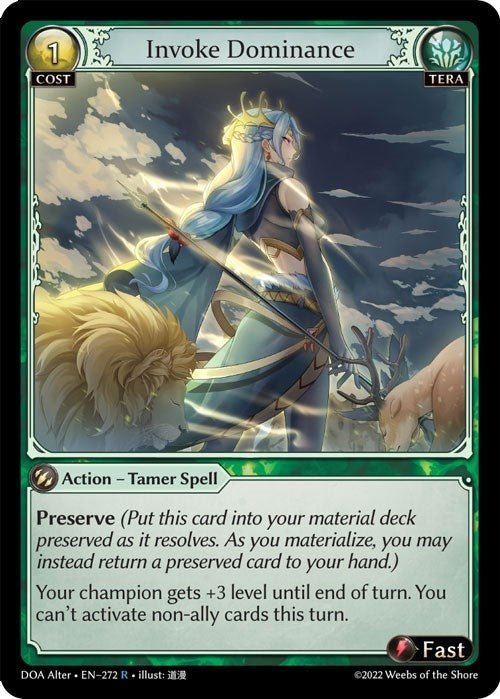 Image for Invoke Dominance (272) (Dawn of Ashes Alter Edition) - Grand Archive TCG