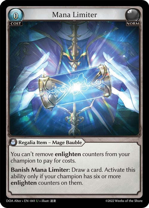 Image for Mana Limiter (041) (Dawn of Ashes Alter Edition) - Grand Archive TCG