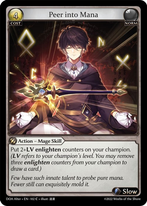 Image for Peer into Mana (102) (Dawn of Ashes Alter Edition) - Grand Archive TCG