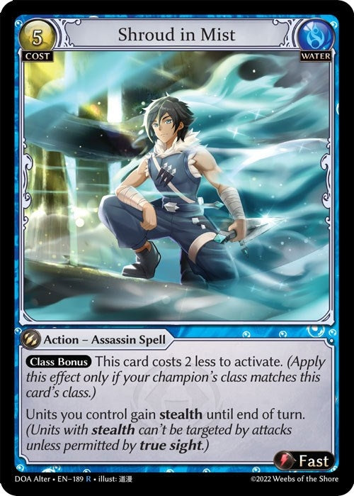 Image for Shroud in Mist (189) (Dawn of Ashes Alter Edition) - Grand Archive TCG