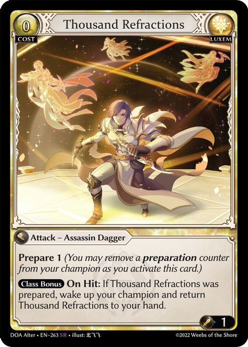 Image for Thousand Refractions (263) (Dawn of Ashes Alter Edition) - Grand Archive TCG
