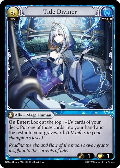 Image for Tide Diviner (196) (Dawn of Ashes Alter Edition) - Grand Archive TCG
