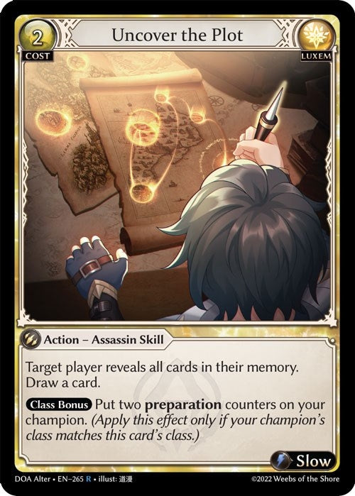 Image for Uncover the Plot (265) (Dawn of Ashes Alter Edition) - Grand Archive TCG