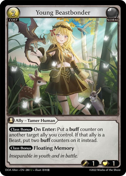 Image for Young Beastbonder (280) (Dawn of Ashes Alter Edition) - Grand Archive TCG