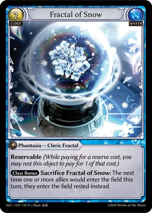 Image for Fractal of Snow (132) (Alchemical Revolution) - Grand Archive TCG