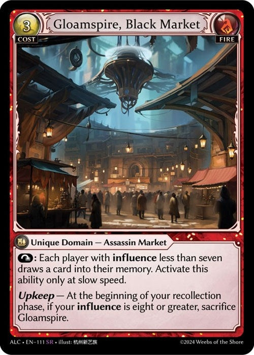 Image for Gloamspire, Black Market (111) (Alchemical Revolution) - Grand Archive TCG