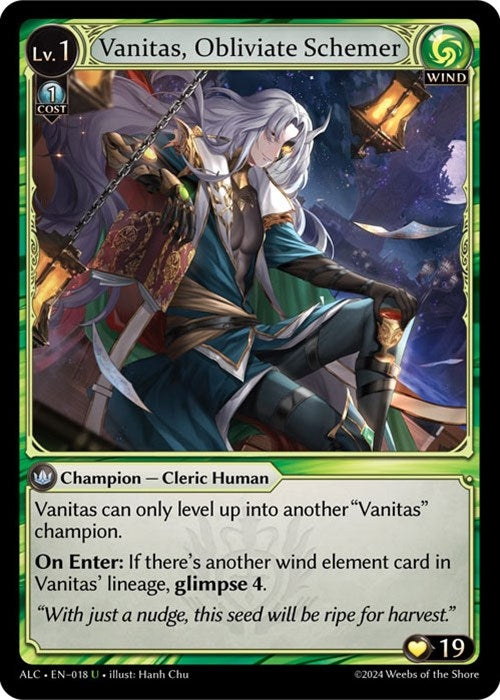 Image for Vanitas, Obliviate Schemer (018) (Alchemical Revolution) - Grand Archive TCG