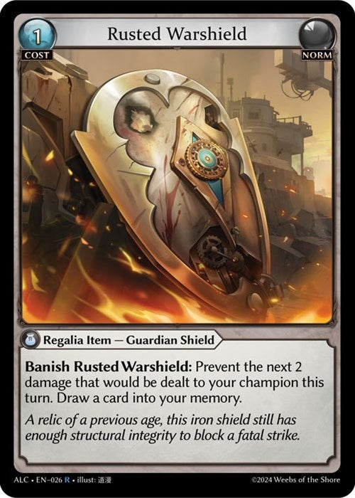 Image for Rusted Warshield (026) (Alchemical Revolution) - Grand Archive TCG