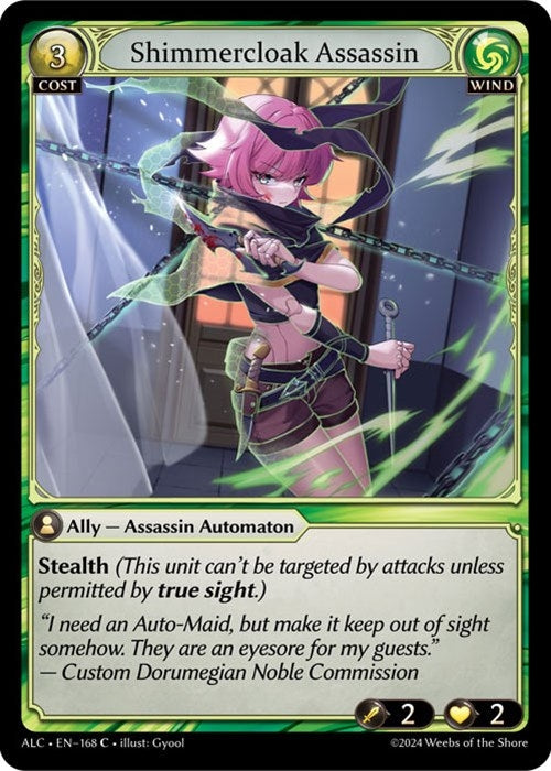 Image for Shimmercloak Assassin (168) (Alchemical Revolution) - Grand Archive TCG
