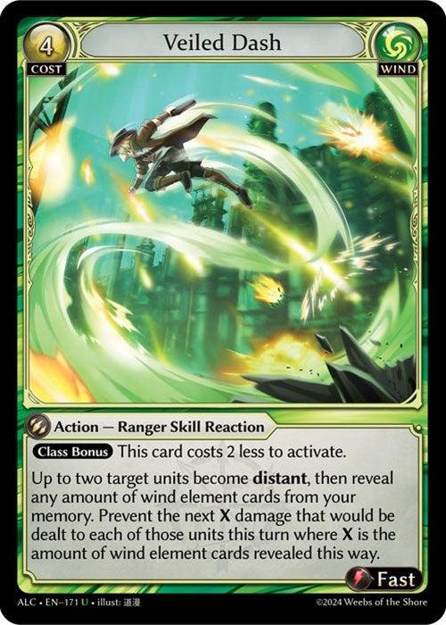Image for Veiled Dash (171) (Alchemical Revolution) - Grand Archive TCG