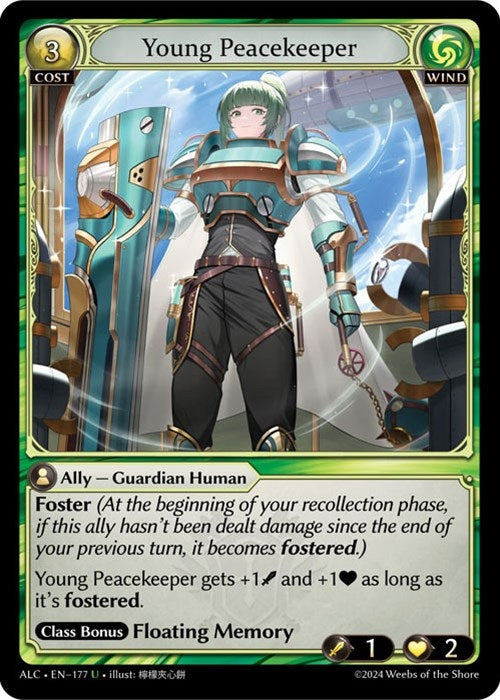 Image for Young Peacekeeper (177) (Alchemical Revolution) - Grand Archive TCG