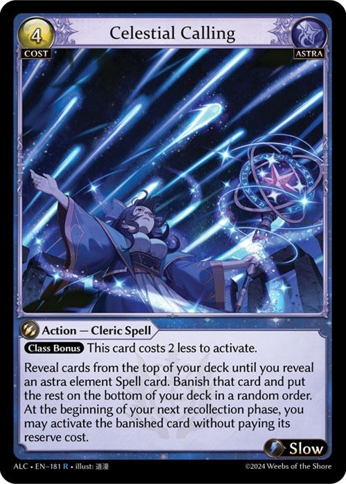 Image for Celestial Calling (181) (Alchemical Revolution) - Grand Archive TCG