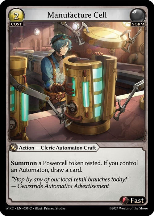 Image for Manufacture Cell (059) (Mercurial Heart) - Grand Archive TCG