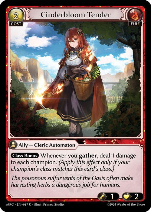 Image for Cinderbloom Tender (087) (Mercurial Heart) - Grand Archive TCG