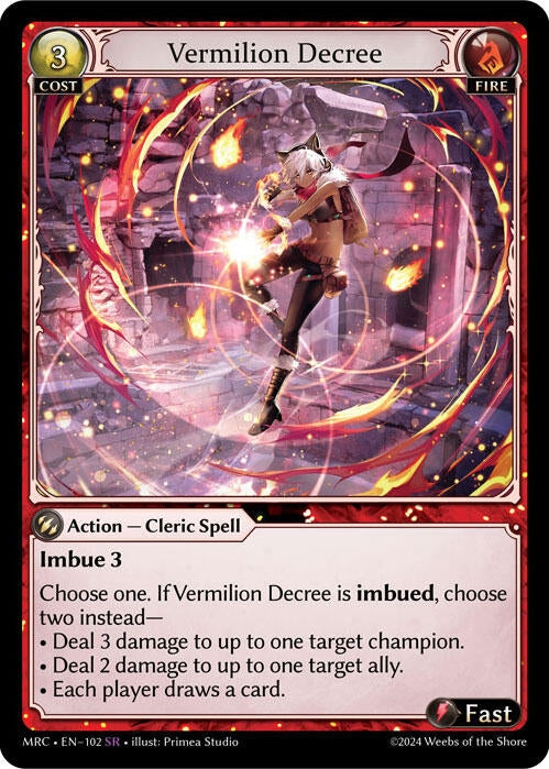 Image for Vermilion Decree (102) (Mercurial Heart) - Grand Archive TCG