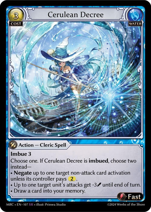 Image for Cerulean Decree (107) (Mercurial Heart) - Grand Archive TCG