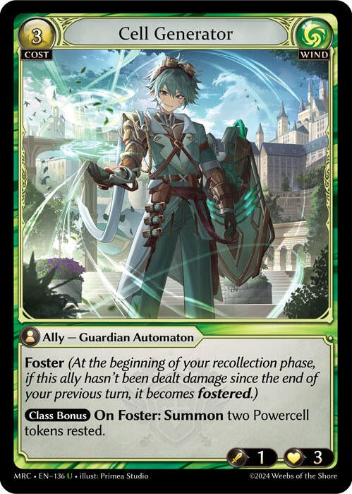 Image for Cell Generator (136) (Mercurial Heart) - Grand Archive TCG