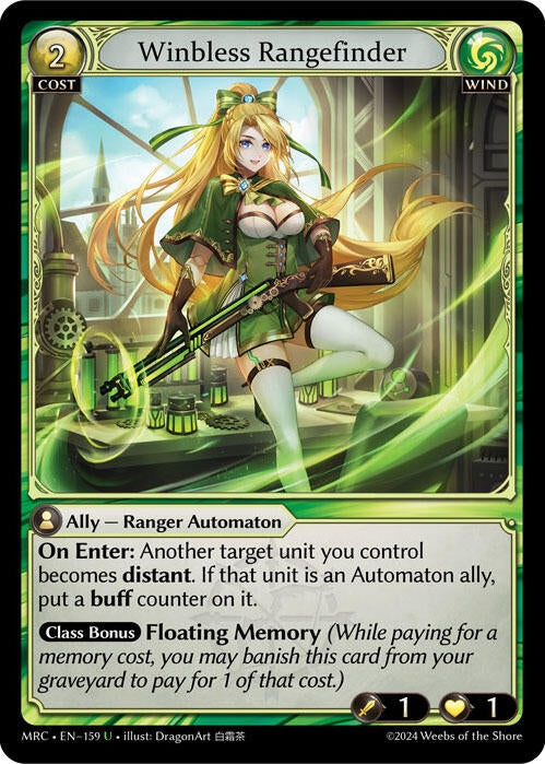 Image for Winbless Rangefinder (159) (Mercurial Heart) - Grand Archive TCG