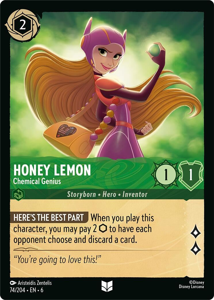 Image for Honey Lemon - Chemical Genius (74/204) (Azurite Sea) - Disney Lorcana