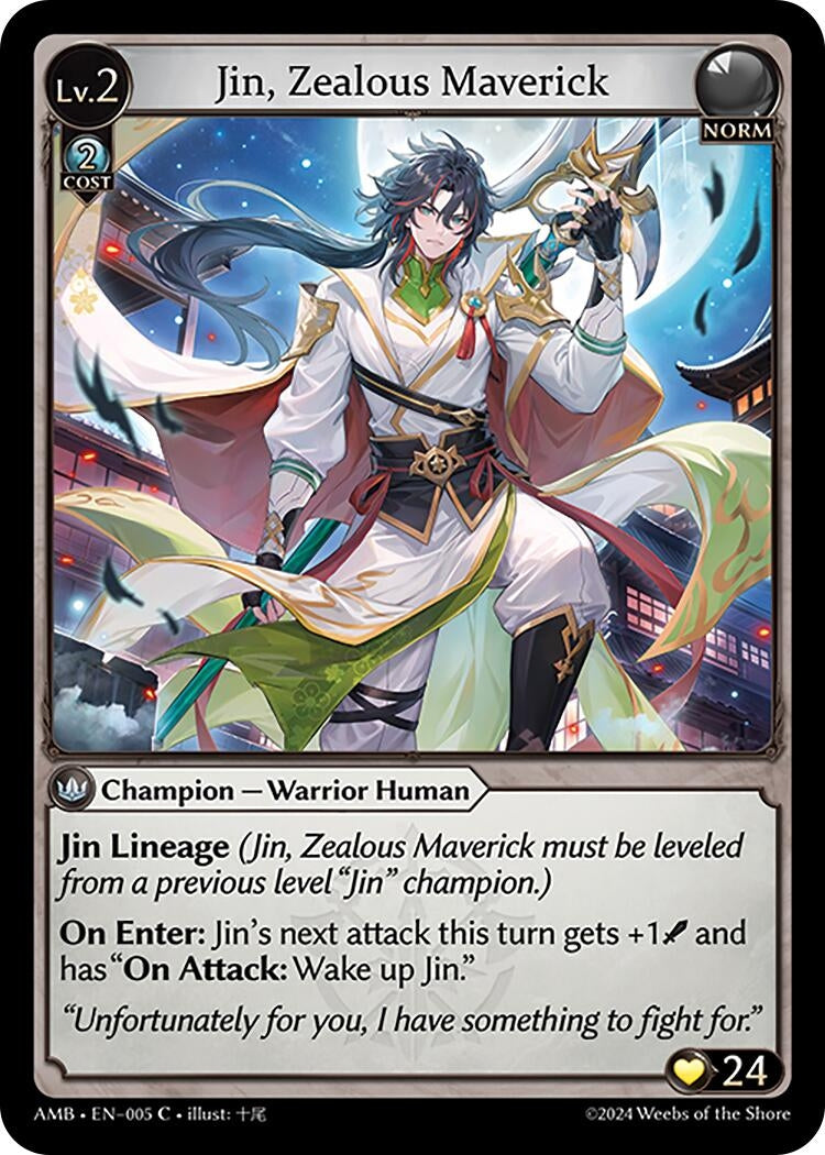 Image for Jin, Zealous Maverick (005) (Mortal Ambition) - Grand Archive TCG