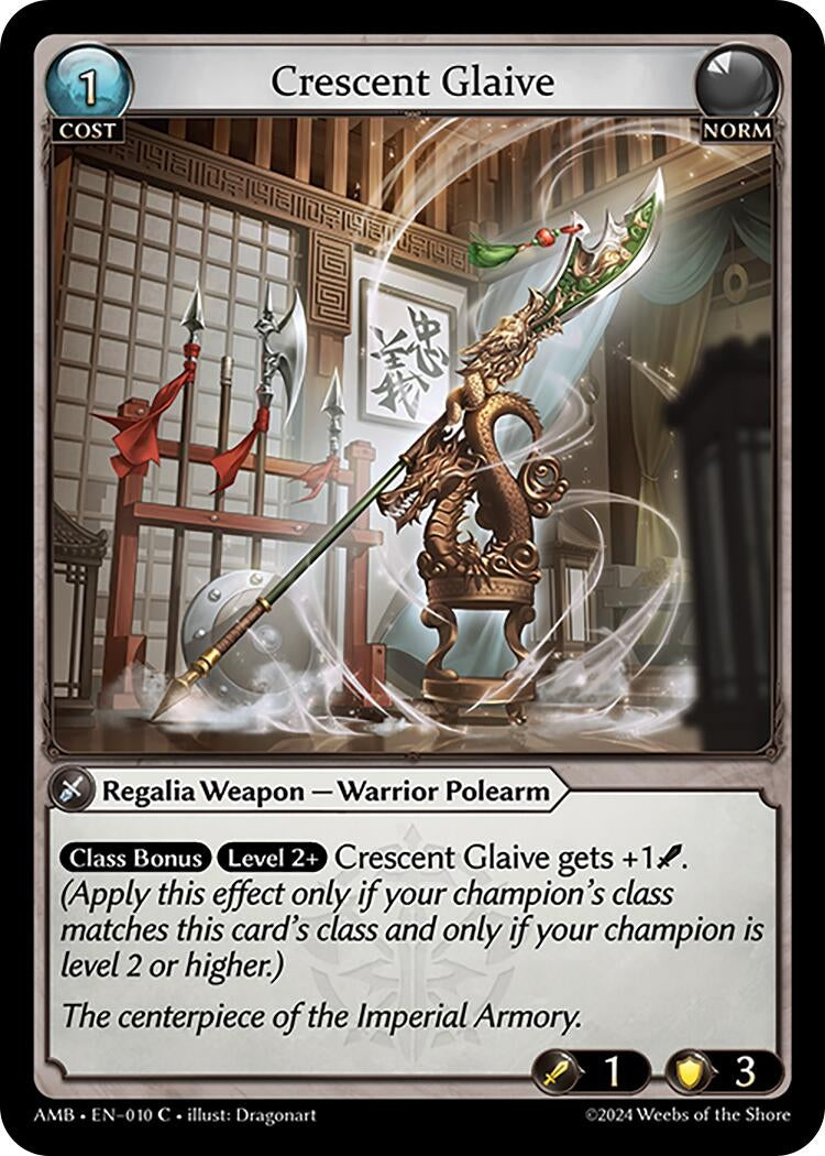 Image for Crescent Glaive (010) (Mortal Ambition) - Grand Archive TCG