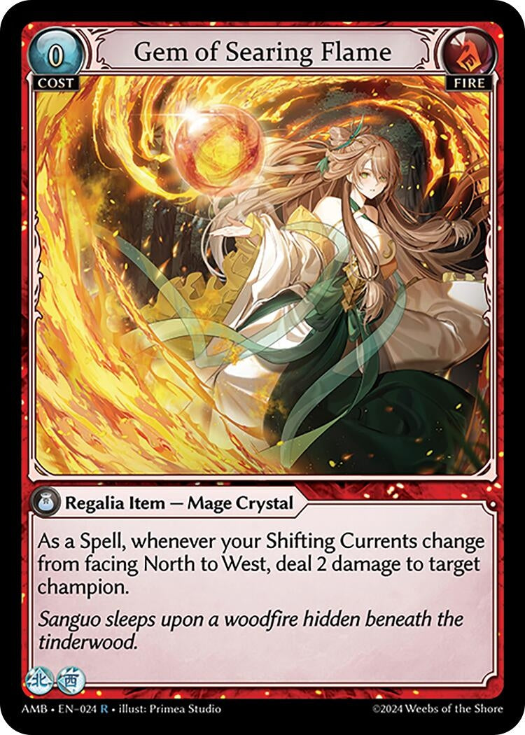 Image for Gem of Searing Flame (024) (Mortal Ambition) - Grand Archive TCG