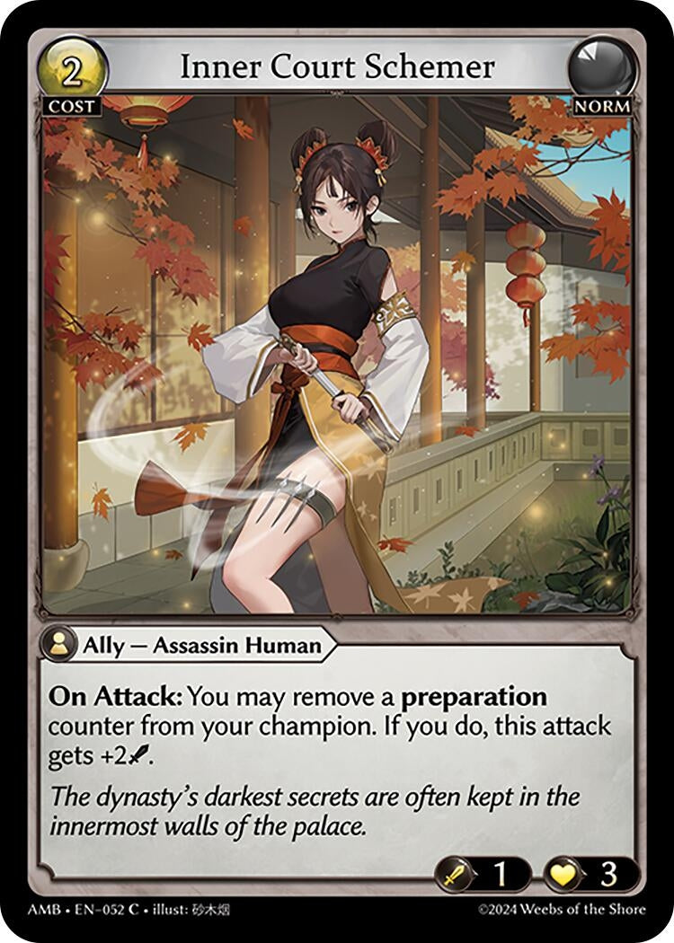 Image for Inner Court Schemer (052) (Mortal Ambition) - Grand Archive TCG