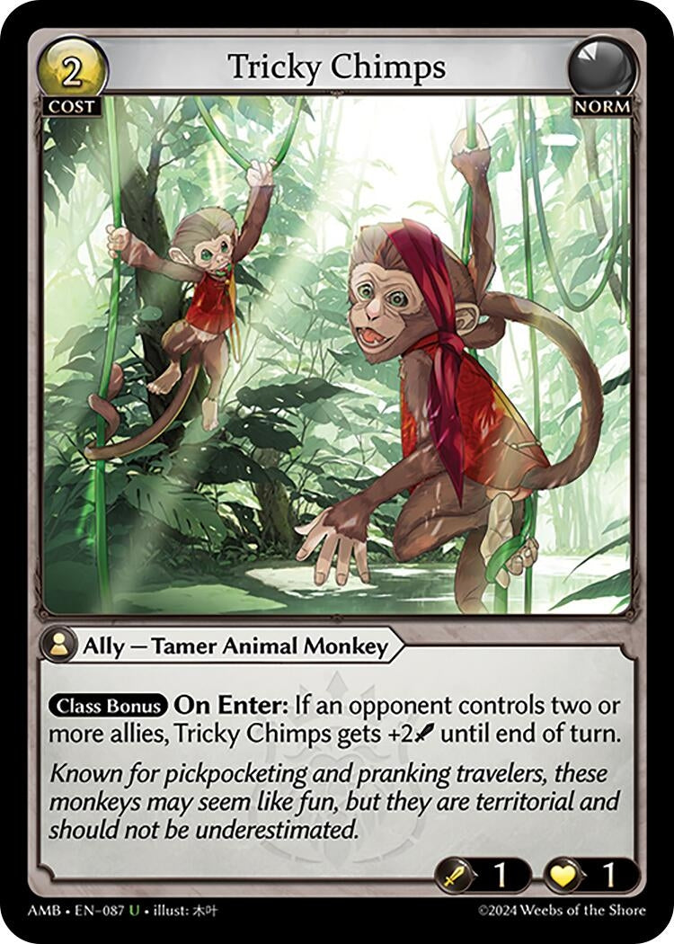 Image for Tricky Chimps (087) (Mortal Ambition) - Grand Archive TCG