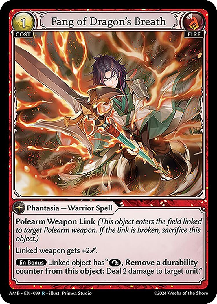 Image for Fang of Dragon's Breath (099) (Mortal Ambition) - Grand Archive TCG