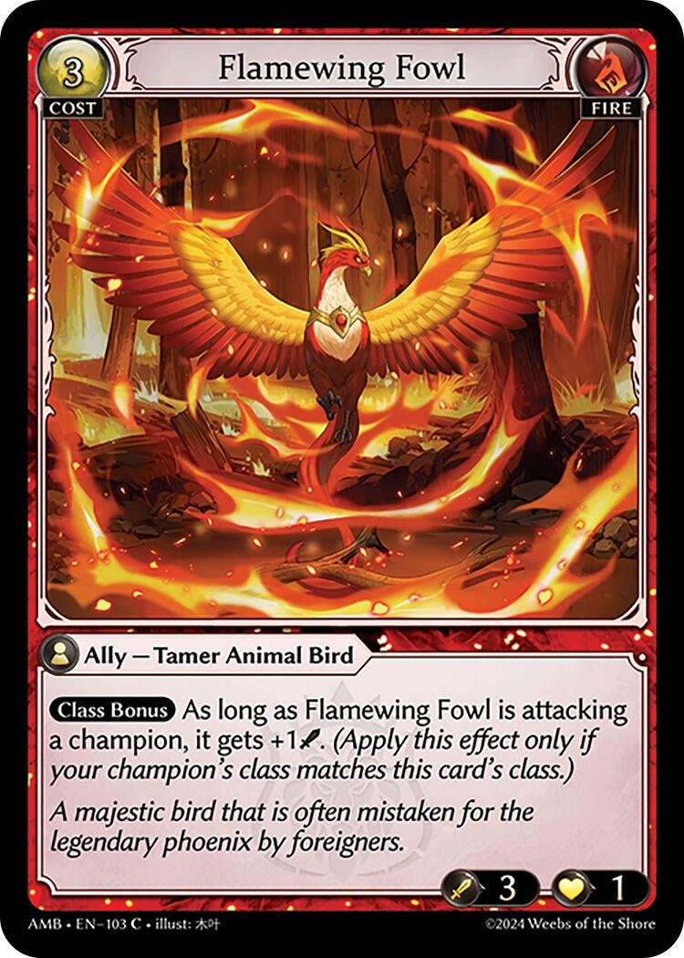 Image for Flamewing Fowl (103) (Mortal Ambition) - Grand Archive TCG