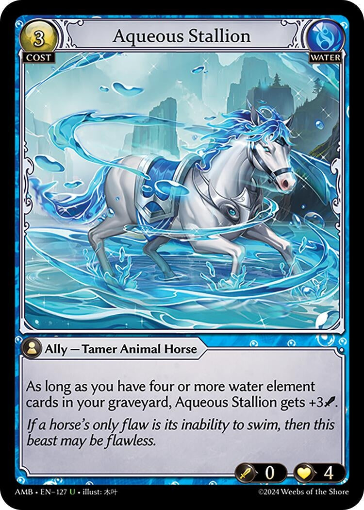 Image for Aqueous Stallion (127) (Mortal Ambition) - Grand Archive TCG