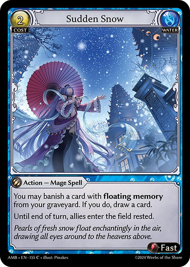 Image for Sudden Snow (155) (Mortal Ambition) - Grand Archive TCG
