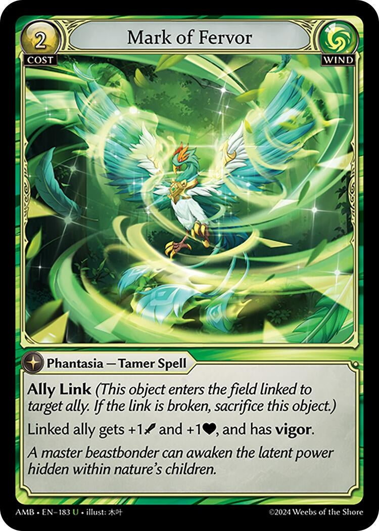 Image for Mark of Fervor (183) (Mortal Ambition) - Grand Archive TCG