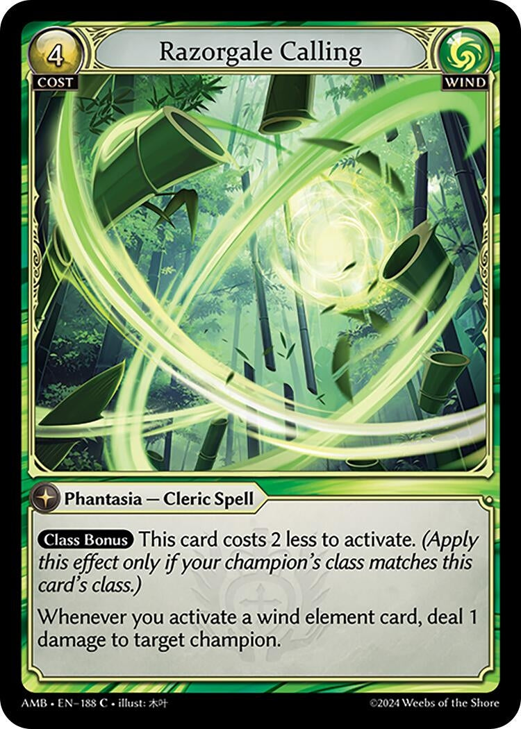 Image for Razorgale Calling (188) (Mortal Ambition) - Grand Archive TCG