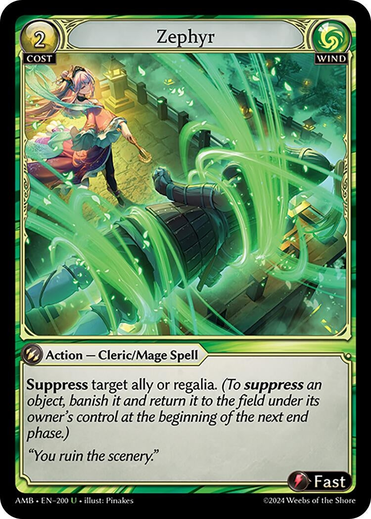 Image for Zephyr (200) (Mortal Ambition) - Grand Archive TCG