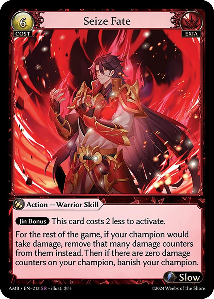 Image for Seize Fate (213) (Mortal Ambition) - Grand Archive TCG