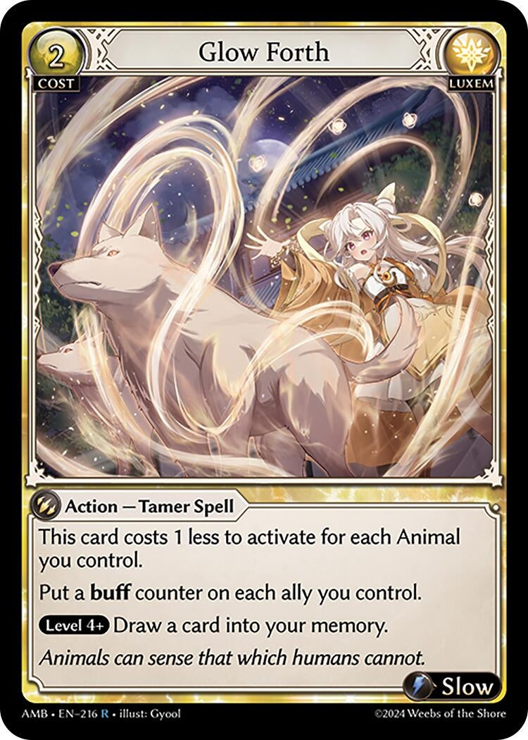 Image for Glow Forth (216) (Mortal Ambition) - Grand Archive TCG