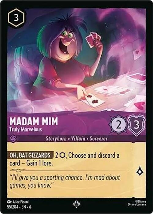 Image for Madam Mim - Truly Marvelous (55/204) (Azurite Sea) - Disney Lorcana