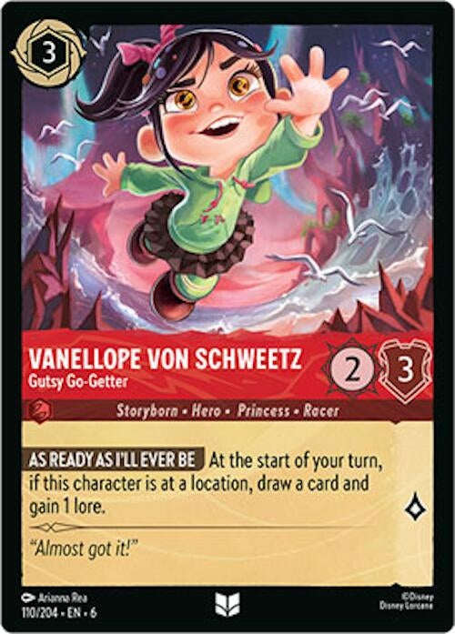 Image for Vanellope von Schweetz - Gutsy Go-Getter (110/204) (Azurite Sea) - Disney Lorcana