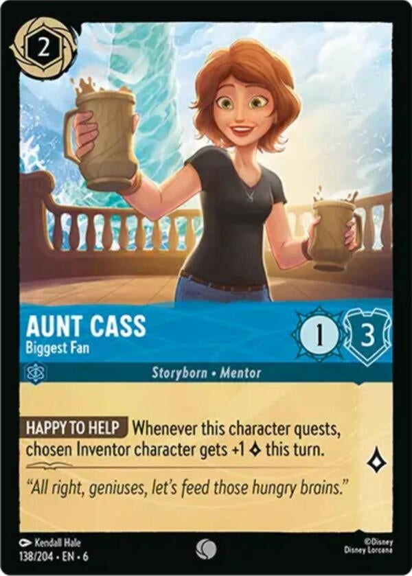 Image for Aunt Cass - Biggest Fan (138/204) (Azurite Sea) - Disney Lorcana